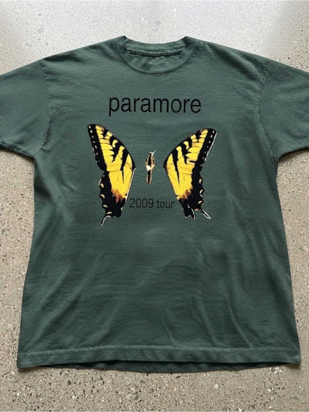 Forest Green Butterfly Graphic Print Gildan T-shirt
